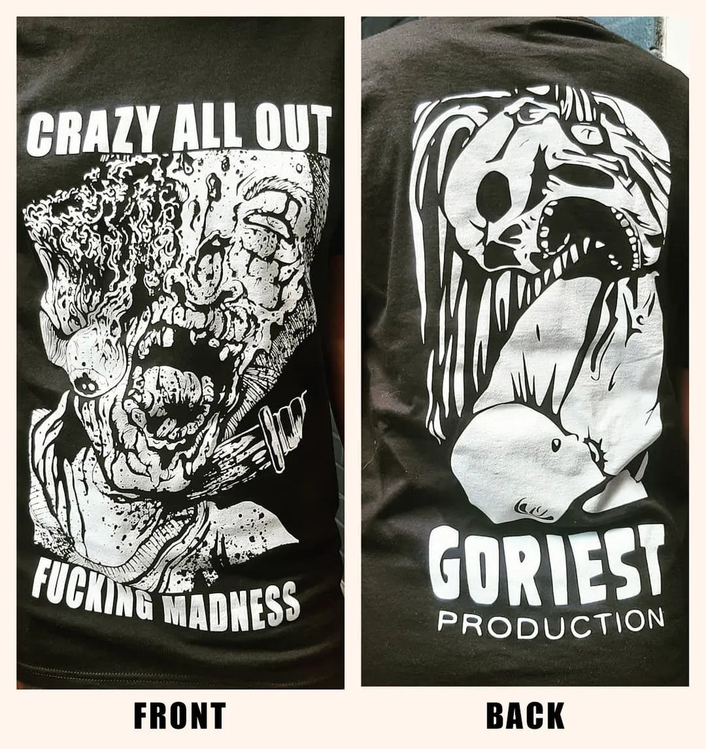 T-shirt de production le plus gore